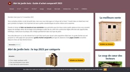 Abri de jardin bois : Guide comparatif des meilleurs modèles