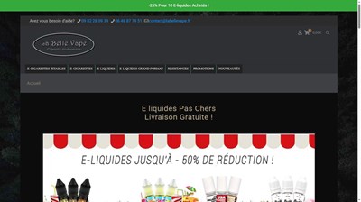 Vente en ligne de cigarette électronique