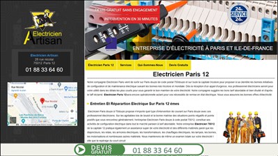 electricien paris 12