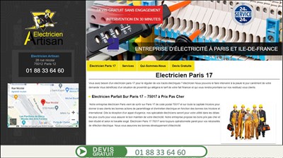 electricien paris 17