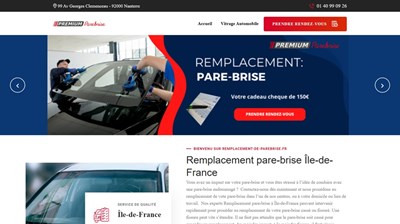 Remplacement pare-brise à domicile en le-de-France | Rdv 1 click