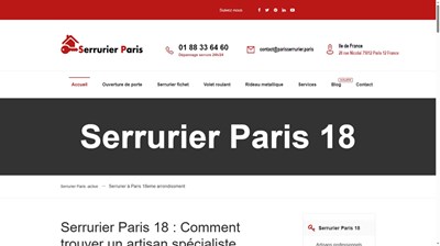 Serrurier pas cher Paris 18