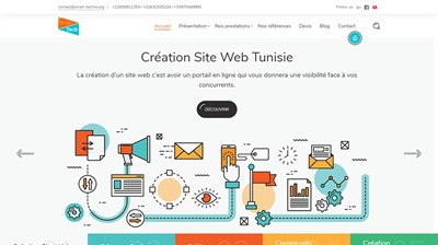 creation site web tunisie
