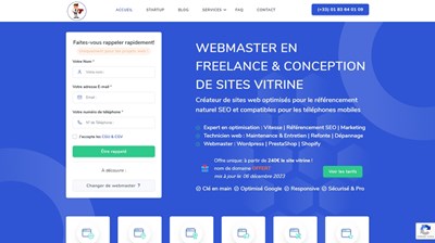 Webmaster Freelance - Créer un site vitrine optimisé pour le SEO
