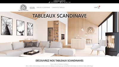 tableau scandinave - Boutique décoration nordique