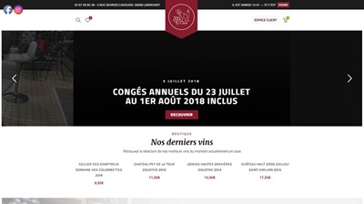 Ty Cave; vente de vins en ligne