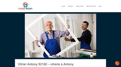 Vitrier Antony pour installation et  réparation de vitrerie  miroiterie