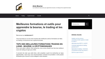 info sur la bourse