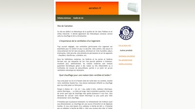zoom sur l'aeration