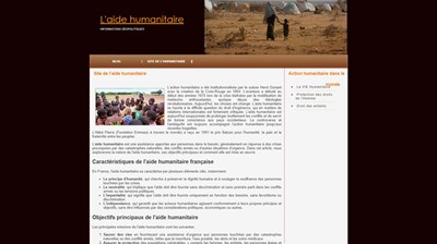 l'aide humanitaire