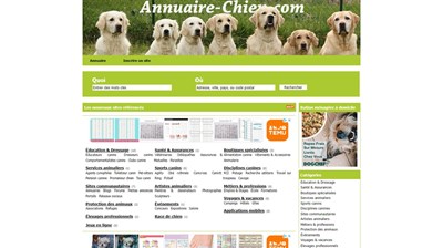 Annuaire canin : Sites internet de chiens