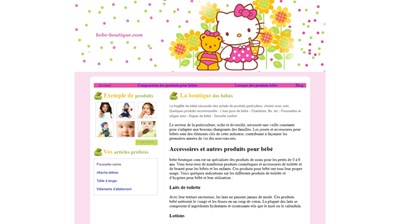 bébé boutique