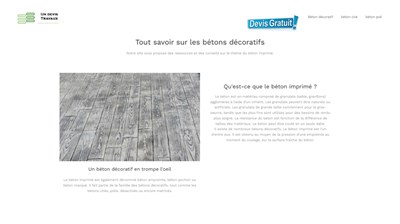 infos sur le béton imprimé