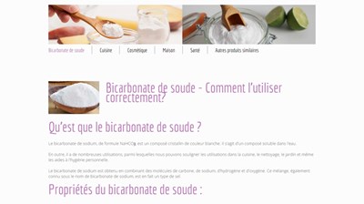 le bicarbonate de soude