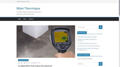 le bilan thermique d'une habitation