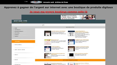 Boutique de produits digitaux