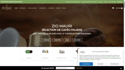 Boutique en ligne de cafés italiens en dosetttes E.S.E