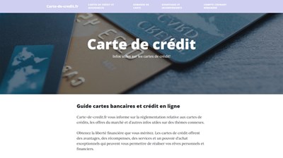 infos sur la carte de crédit