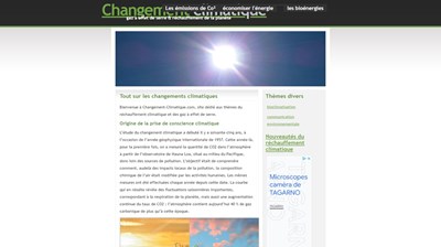 le changement climatique