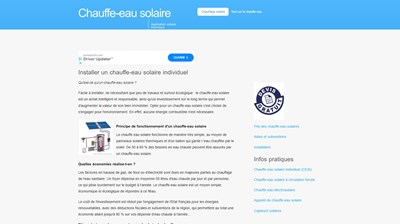 infos sur le chauffe-eau solaire