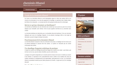 se chauffer grâce à l'ethanol