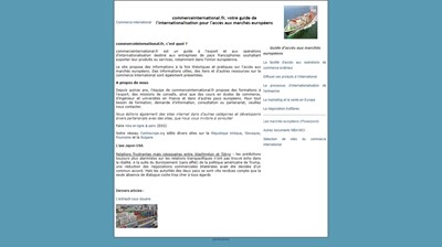 infos sur le commerce international