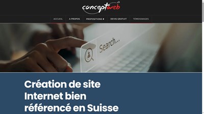 Conceptweb.ch, concepteur de sites internet en Suisse