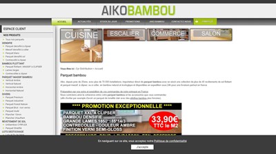 Cyr.fr, vente de parquet en bambou