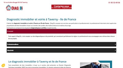 Cabinet de diagnostic immobilier à Taverny (Ile de France), Diag B.I.