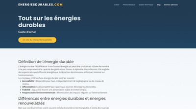 énergies durables