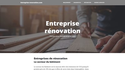 entreprise rénovation