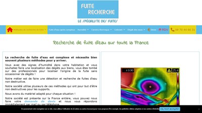 fuite recherche d'eau 