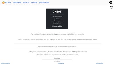 Installation domotique à Wambrechies, GKBAT 