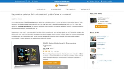 infos sur l'hygrometre