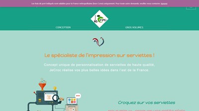 Serviette de table personnalisée
