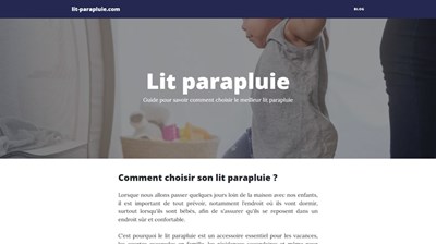 lit parapluie