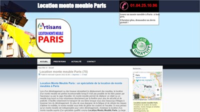 Location monte meuble 75