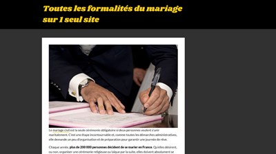 guide du mariage civil