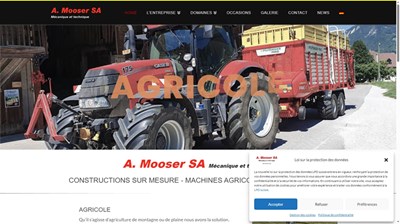 Société A.Mooser – machines agricoles et forestières à Charmey