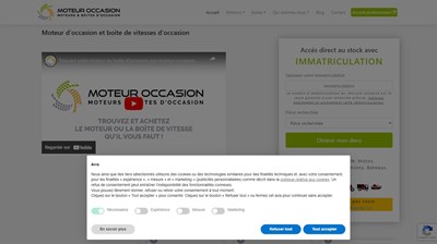 Magasin de moteur d'occasion