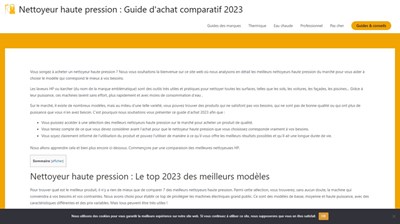 Comparatif et guide dâachat des meilleurs nettoyeurs Ã  haute pression