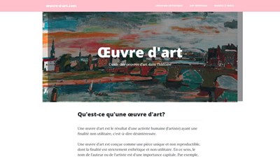 oeuvre d'art