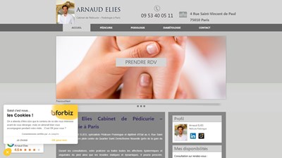 Pédicure-podologue Arnaud Elies à Paris 10