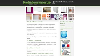 le radiateur à inertie