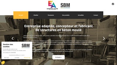 SBM - éléments décoratifs et parement en béton moulé à Colombelles