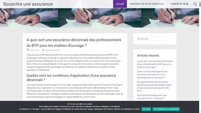 Souscrire une assurance décennale