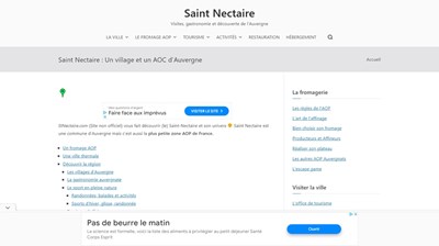 Ville de Saint-Nectaire 63710 : Le tourisme