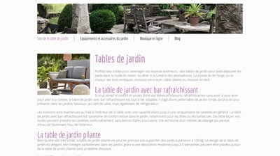 le choix de la table de jardin