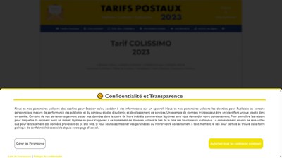 Tarif Colissimo