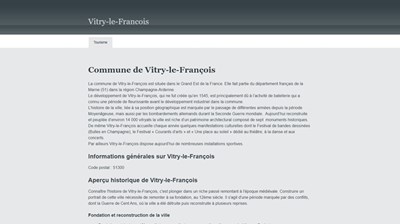 infos sur Vitry-le-François